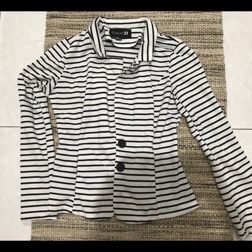 Forever 21 Striped Blazer - Picture 2 of 3